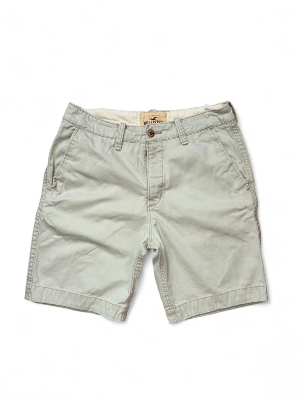 Vintage Hollister Classic Chino 9” Flat Front Jorts Shorts Sz 31 Y2K Streetwear